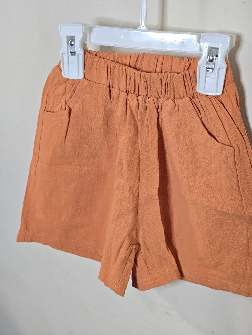 Girls Floral Tank Top & Shorts Set Size 120 White Orange Bow NWT Summer Outfit